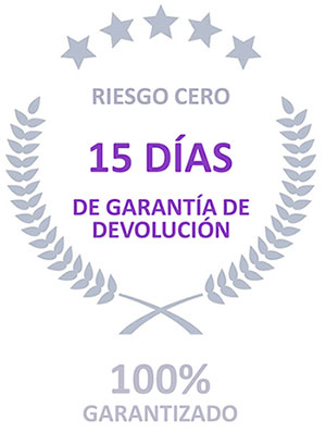 15 días de garantía de devolución